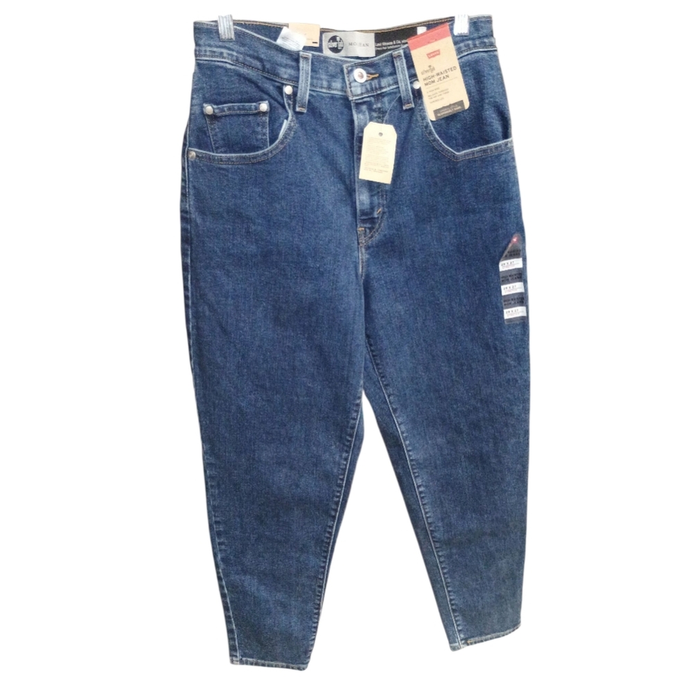 Levi's High Waisted Mom Jeans 28x27 Silvertab Tapered Womens NWT
